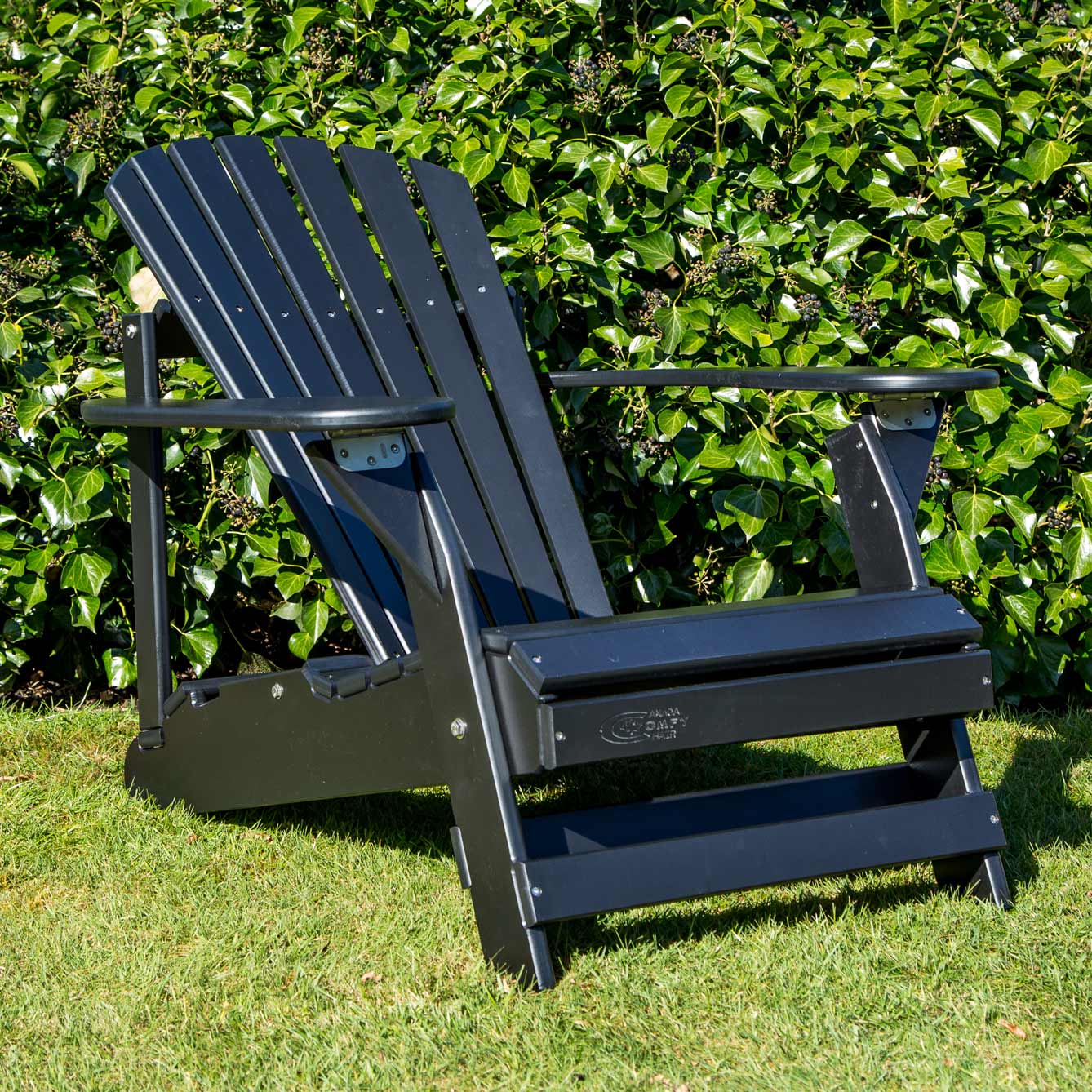 adirondack chair verstelbaar zwart