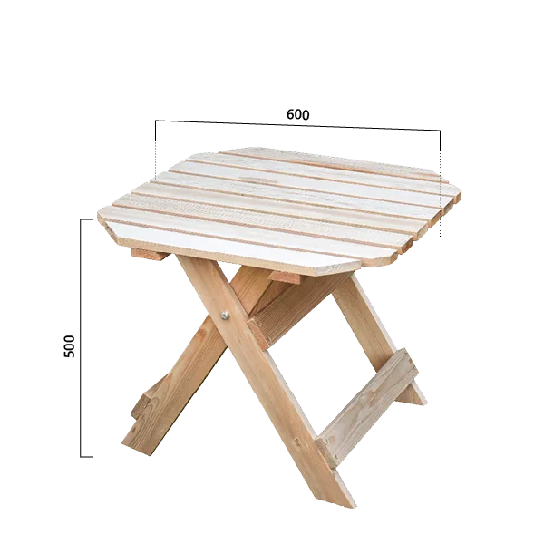 Quadratischer Beistelltisch Holz – Bild 4