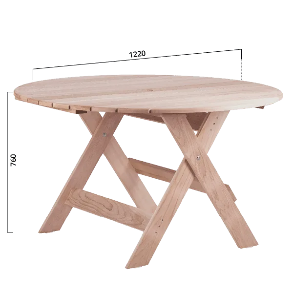 Houten tuintafel - Afbeelding 4