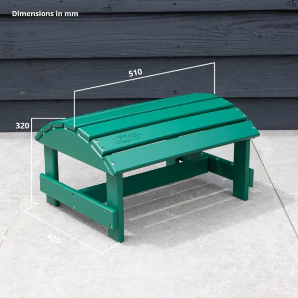 Repose pieds plastique vert sapin – Image 3