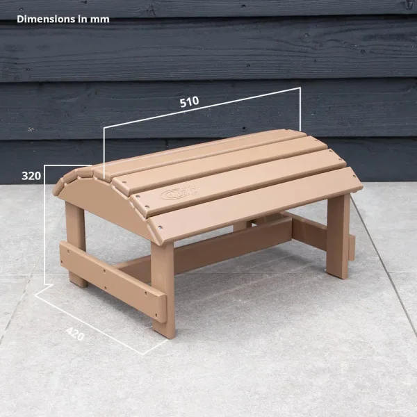 Repose pieds plastique marron clair – Image 2