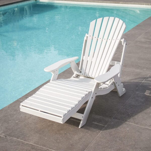 Sun Lounger White