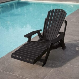 Sun Lounger Schwarz
