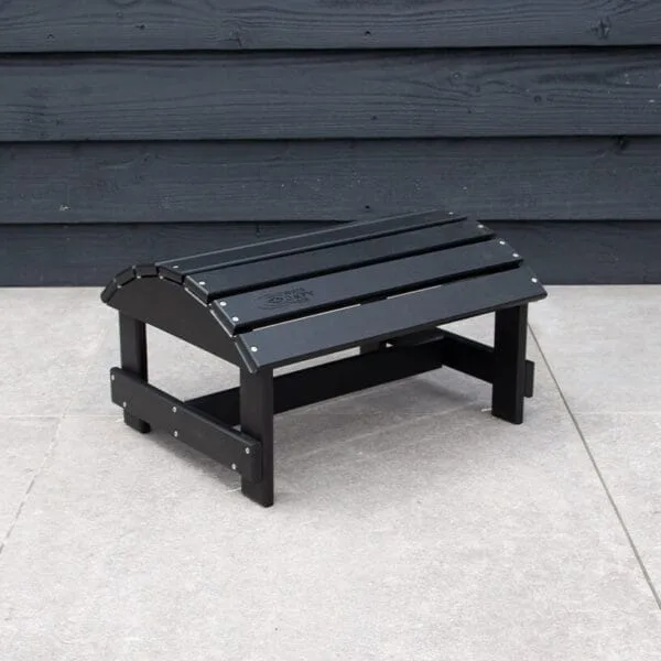 Zwarte adirondack voetenbank