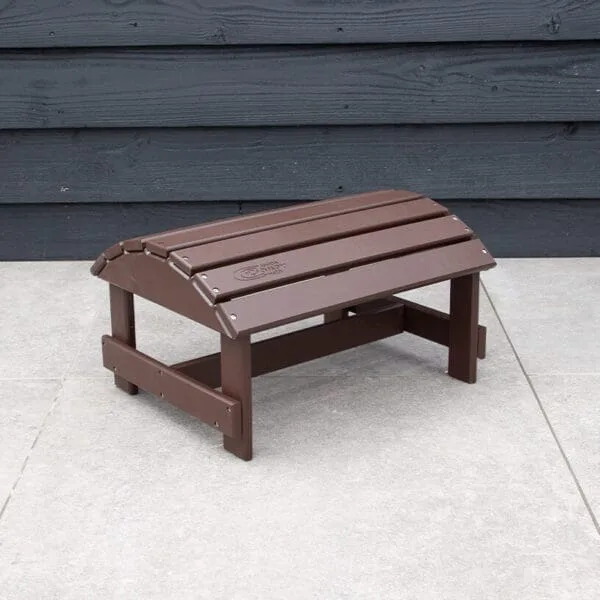 Donkerbruine adirondack voetenbank