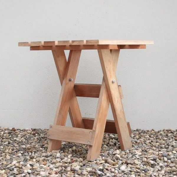 Table d'appoints bois carré petit – Image 2