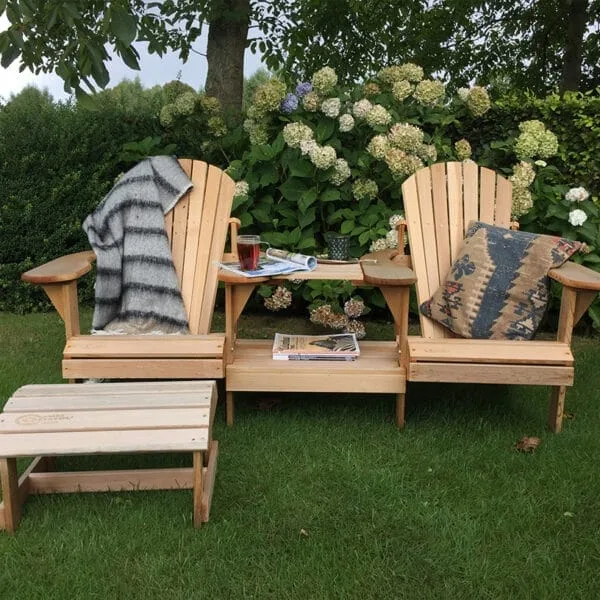 Doppelstuhl Gerade Holz – Bild 3