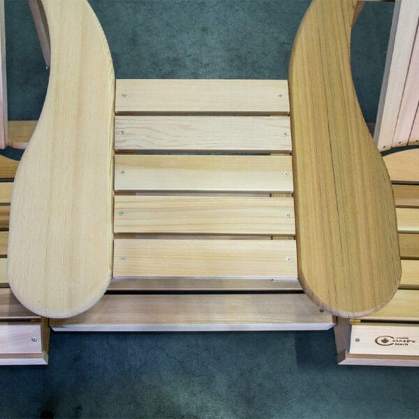 Doppelstuhl Gerade Holz (95% vormontiert) – Bild 2