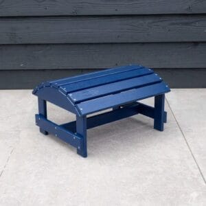 Kunststof Adirondack voetenbank in marineblauw