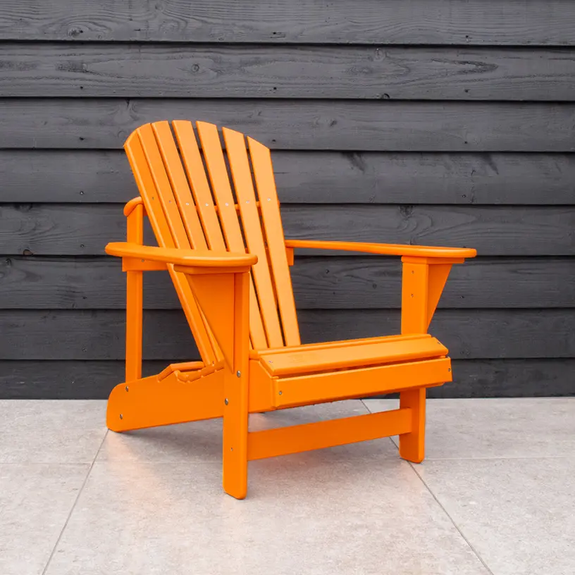 kunststof adirondack stoel oranje