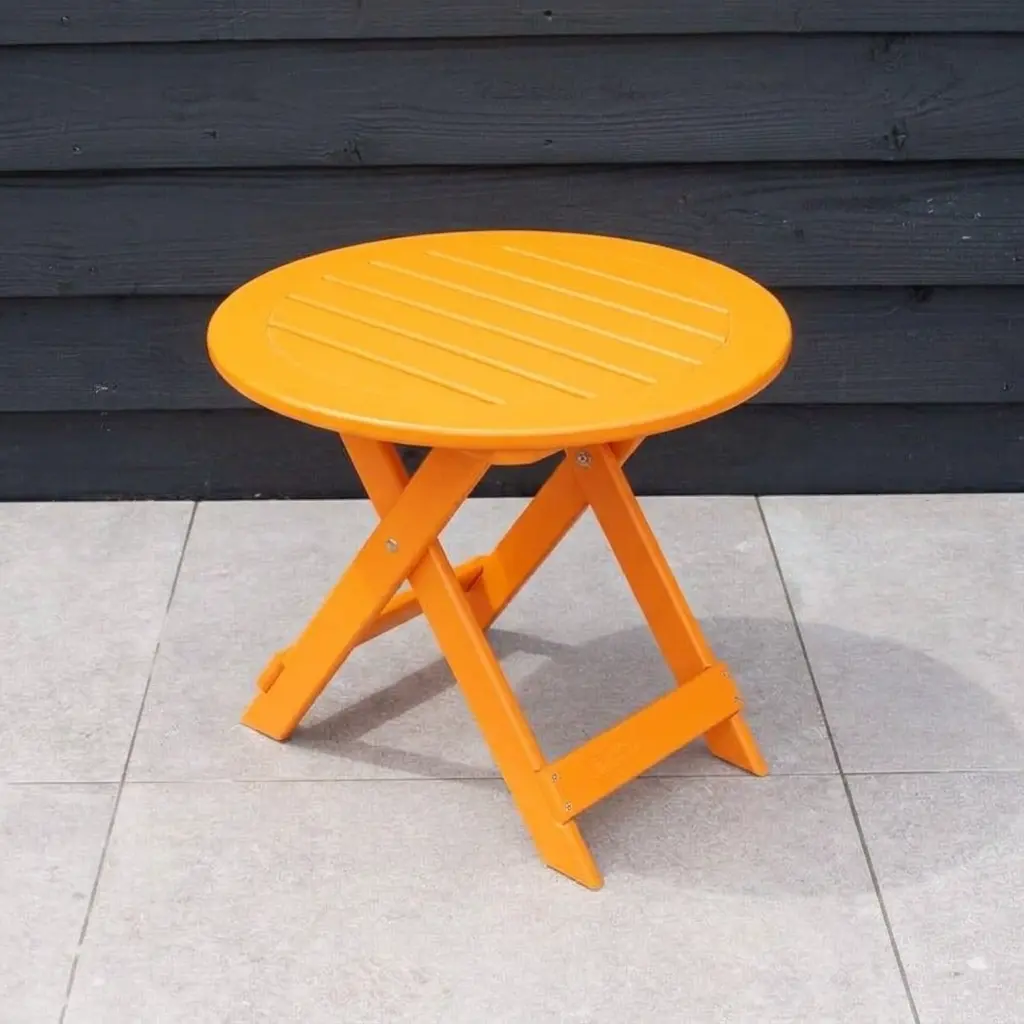 kunststof adirondack bijzettafel pastel oranje